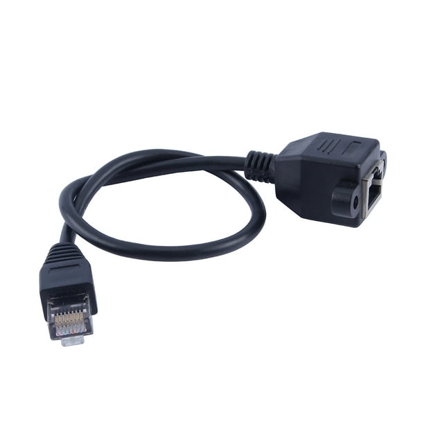 Extensión de cable de red extender cable ethernet macho a hembra cable de extensión de red macho a hembra extensor cable ethernet cable de extensión de red 30 cm RJ45 macho a Anggrek Otros