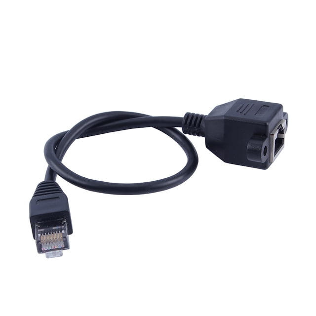 Cable De Extensión De Red, Suministros De Computadora, 30cm, RJ45, Macho A Hembra, Montaje En Panel De Tornillo, Cable De Extensión De Red LAN Ethernet ANGGREK Network Cable Extension