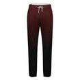 thumbnail image 4 of Mens Tapered Leg Sweatpants with Pockets and Drawstring Fleece Lined Pants Trendy Gradient Printed Elastic Waist Athletic Workout Joggers Pant, 4 of 5