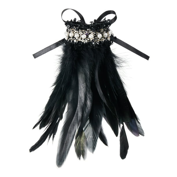 Lucakuins - Muñequeras de plumas, pulseras de plumas, pulsera para mujer, disfraz de Halloween, cosplay Lucakuins moda