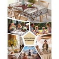 thumbnail image 5 of Red Texas Star Vintage Table Cloth, Waterproof Tablecloth for Rectangle Tables, Farmhouse Berry Grey Wooden Reusable Washable Fabric Table Cover for Restaurant Kitchen Dining Tables 60"x120", 5 of 9