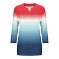 thumbnail image 5 of Rciityk Ladies Tops and Blouses Casual 3/4 Length Sleeve Womens Tops Summer Clothes Oversized V Neck Pullover Tunic Tops, 5 of 5