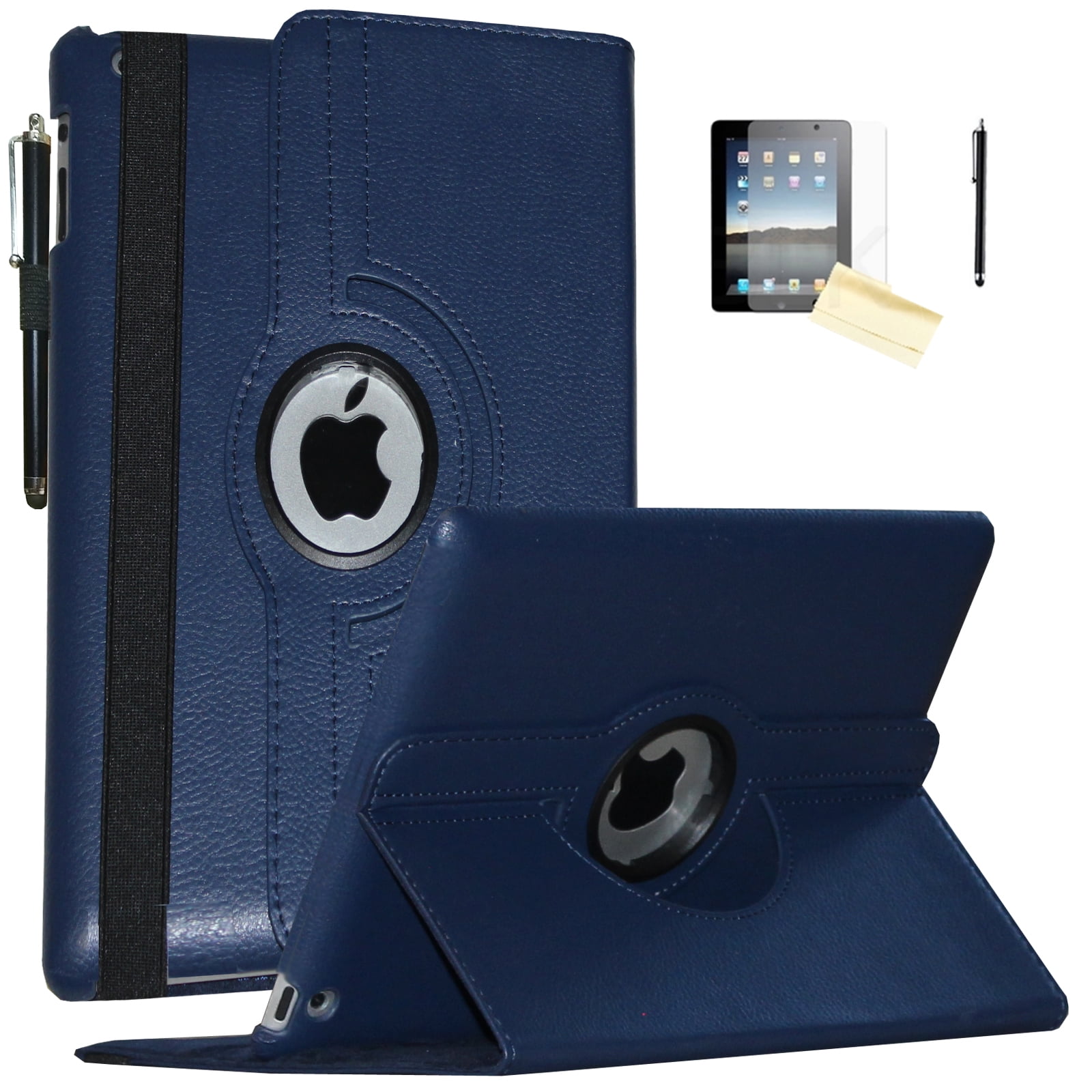 JYtrend Case for 2019 iPad 10.2 inch, for iPad 7th generation, Rotating Stand Smart Magnetic Auto Wake Up/Sleep Cover for Model A2197 A2200 A2198 A2199 MW752LL/A MW782LL/A MW762LL/A (Navy)
