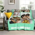 thumbnail image 4 of Custom Blanket with Photo Personalized Picture Text Blanket Customized Sofa Throw Blanket Personalized cobijas Funny Gifts for Valentines,Boyfriend,Dad,Mom,Friends,New Year,Birthday, 4 of 6