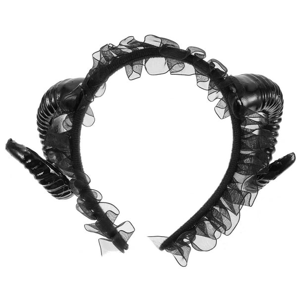 KAKOWELY Diadema de Halloween para fiestas, disfraz, diadema con cuernos de diablo, accesorio para el cabello para fiestas