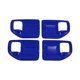 thumbnail image 1 of Cubierta de Tazón de Mango de Puerta Interior para Jeep Wrangler JK 4DR 2011-2017 Marco de Decoración de Mango Interior Azul ABS 4 Pcs, 1 of 6