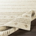 thumbnail image 3 of Hauteloom Matawan Wool Living Room, Bedroom Area Rug - Bohemian, Transitional - Cream, Ivory, Dark Brown - 8'10" x 12', 3 of 15