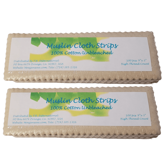 MOUJAN Epilating Strips (3 x 9) Pack of 100 (Set of 2 Packs)