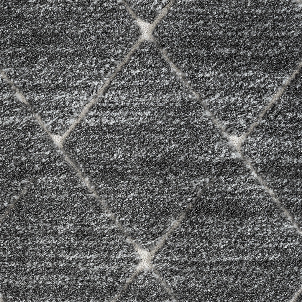 MAYEERTY 8'x10' Trellis Area Rug for Living Room Bedroom in Grey and Cream