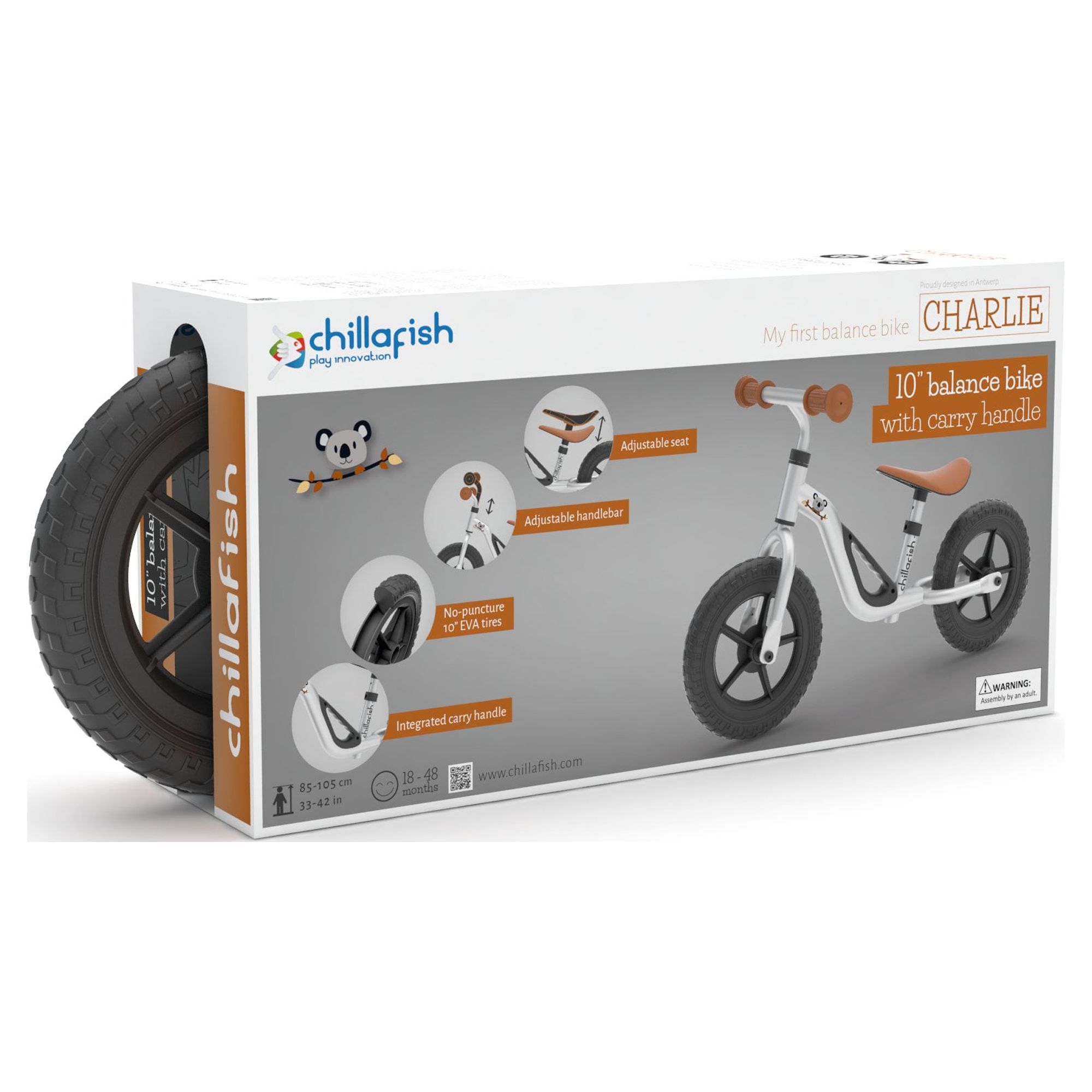 Chillafish Charlie Lightweight Balance Bike, 10-Inch Wheels photo 3