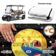 thumbnail image 5 of Yuyamidu Funny Frog Golf Cart Seat Covers for Club Car Mushroom Golf Cart Seat Towel Blanket for 2 Passenger Seats Travel Sports Club Car Accessories Cooling in Summer, 5 of 7