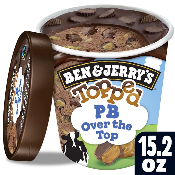 Ben & Jerry's Topped PB Over the Top Ice Cream 1 Pint
