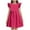 Hot Pink, variant on MIASHUI Girls Summer Dresses Ruffle Sleeve A-line Sundress Swing Pleated Dress,Sky Blue,14-16 Years