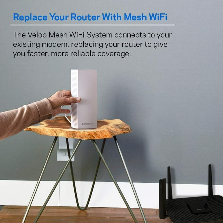 Linksys Velop AC-2200 Tri-Band Whole Home Mesh Wi-Fi Router