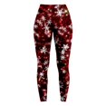 thumbnail image 4 of Tittly Leggings for Women Tights for Women Women's Printed Sequin Sport Leggings With Soft And Slim Butt Pants for Women Trendy Lounge Pants Women Hot Pink 3XL, 4 of 4