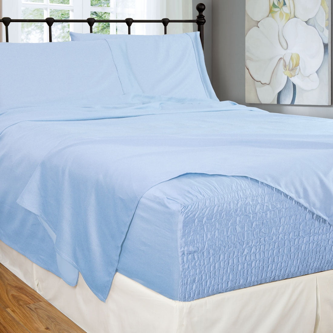 Bed Tite Stretch Fit 300-Thread Count 100% Cotton Sheet Set with ...