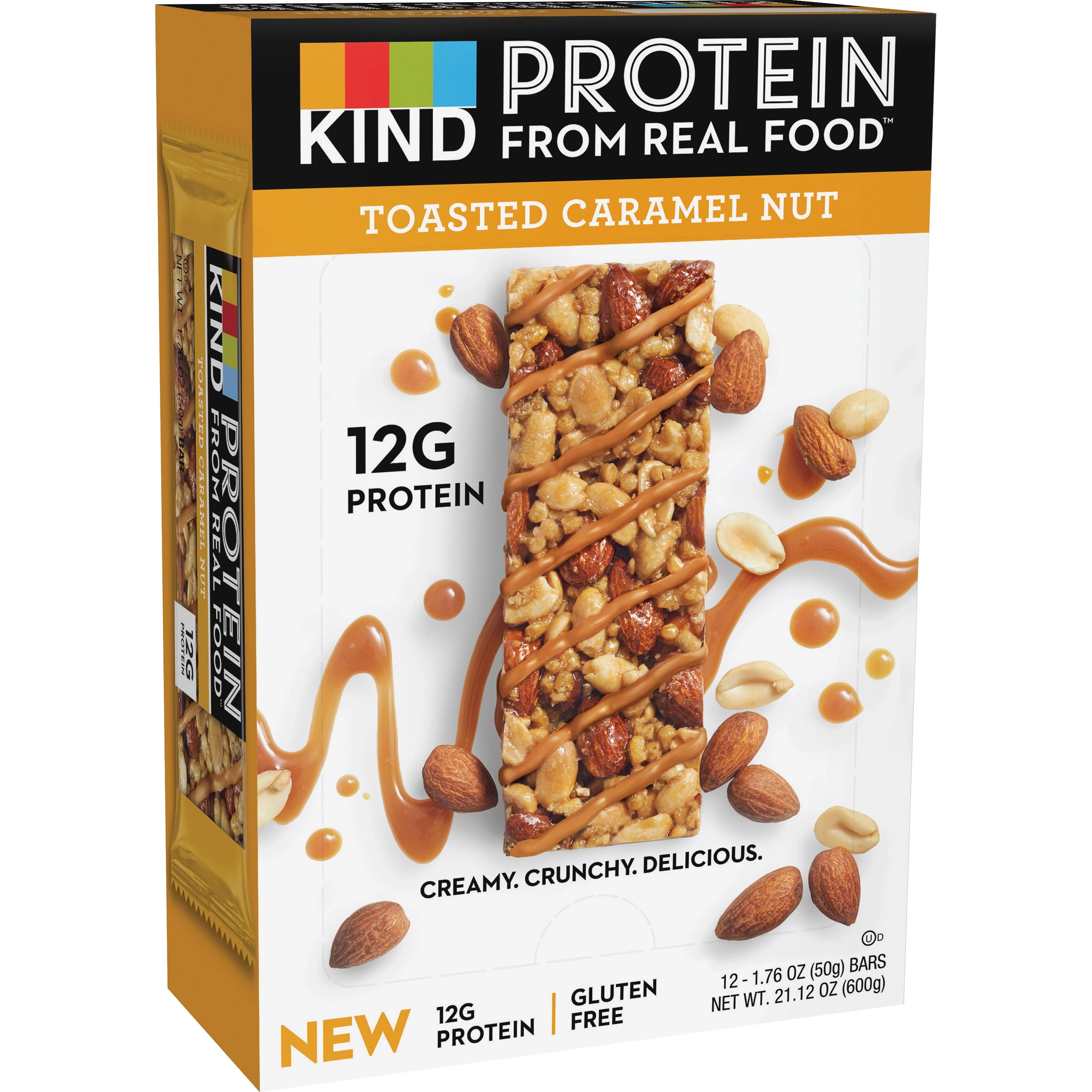 KIND Healthy Grains Granola Bars, Toasted Caramel Nut, Gluten Free, 12g