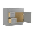 thumbnail image 6 of Vanity Art VA4036-2LG 36 in. Vanity Cabinet with Knockdown, Gray, 6 of 6