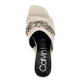 thumbnail image 3 of CALVIN KLEIN Women's Halima Leather Sandals - Medium Width, Chic Cream 151, 3 of 3
