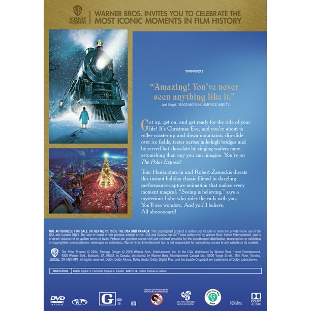 The Polar Express (DVD), Holiday, Warner Bros. - Walmart.com