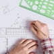 thumbnail image 5 of Conjunto de plantillas de dibujo Regla DIY plantillas para estudiantes herramienta de círculo de dibujo, 5 of 5