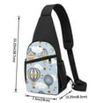 thumbnail image 2 of Wukai Balloon Vintage Versatile Chest Bag with Adjustable Strap and Multiple Pockets for Daily Use, Outdoor Sports, Shopping, and Excursions, 2 of 6