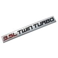 thumbnail image 1 of Emblème en Métal Chromé 3.5L Double Badge Turbo (Lettre Rouge & Noire)" (Rouge & Noir), 1 of 1