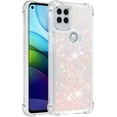 thumbnail image 2 of Compatible with Motorola Moto G Stylus 5G Case Glitter Liquid Cute Clear Phone Case Floating Quicksand Shockproof Protective Bumper Silicone TPU Case for Moto G Stylus 5G Star Pink YB, 2 of 3