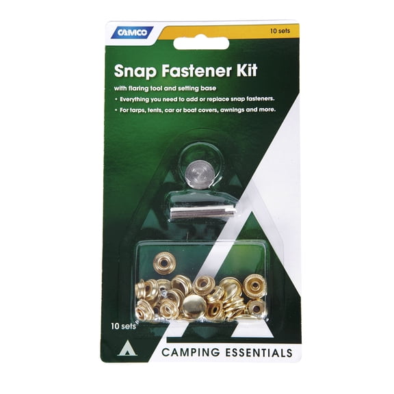 Camco 51007 Snap Fastener Kit - 10-Pack with Flaring Tool