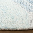 thumbnail image 3 of SAFAVIEH Abstract Jahn Geometric Area Rug, Ivory/Blue, 6' x 6' Round, 3 of 10