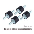 thumbnail image 4 of High quality 4 sets of rubber shock absorbers (pads) Two-end screw M6 20*15, 4 of 5