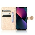 thumbnail image 5 of Decase Case for iPhone 14 6.1", Faux Leather Folio Stand Wallet Card Holders Shock-Absorbing Cover with Hand Strap for Apple iPhone 14, Rosegold, 5 of 8