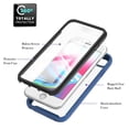 thumbnail image 2 of iPhone SE 2020 Case/ iPhone 8 Case / iPhone 7 Case/ iPhone 6 Case with Built-in Screen Protector, Dteck Full Body Protection Hybrid Rugged Shockproof Case Transparent Clear PC Back Cover, Blue, 2 of 6