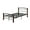 Black, variant on Hodedah Complete Bronze Metal Bed, Twin Size