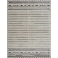 thumbnail image 2 of Hauteloom Tigri Moroccan Trellis Southwestern Farmhouse Living Room Bedroom Area Rug - Distressed Geometric Pattern - Southwestern Native American Look - Ivory, Beige, Cream, Gray - 6'7" x 9', 2 of 8
