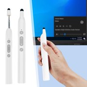 Extendable Presentation Clicker, Page Turner Pen, Laser Pointer & Capacitive Touch, Wireless Presenter for Whiteboard, Smart Board, and Projector - Presentation Clicker for Teachers & Office