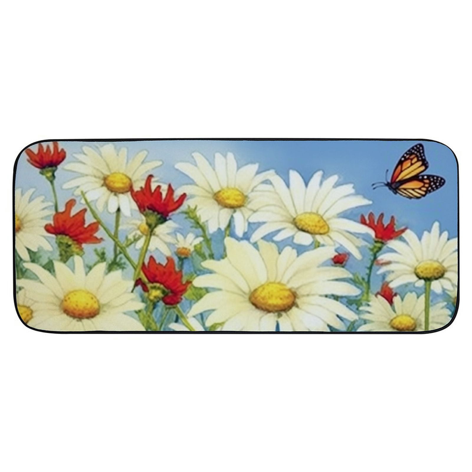 PHYHOO Decorative Door Mat, Door Mat with Non-Slip Rubber Backing, Easy Cleaning, Traps Dirt, Rug for Entry, Patio, Garage 19.68*47.24 in