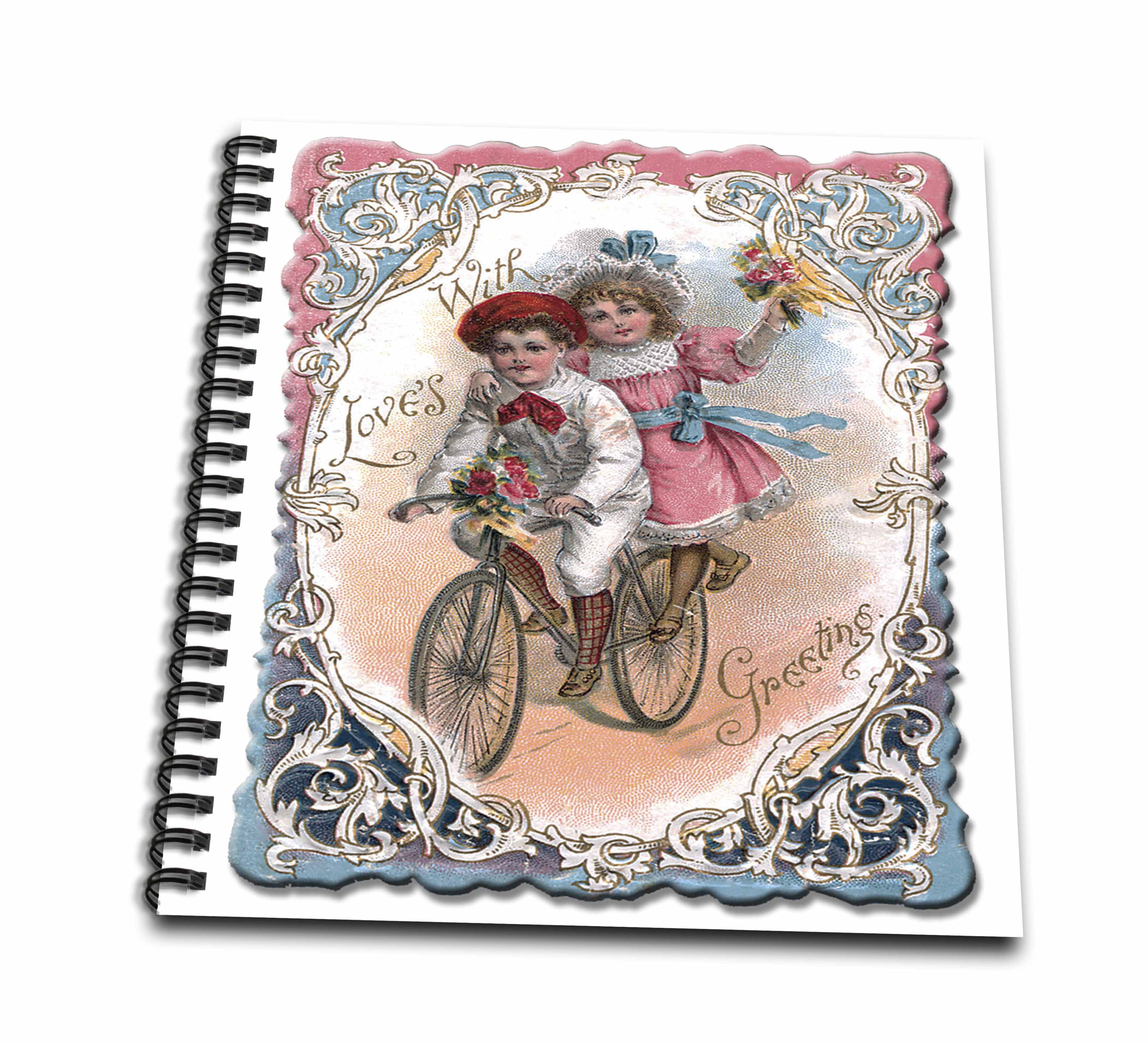 3drose Cute Boy And Girl On A Tandem Bicycle With Ornate Victorian Frame Drawing Book 8 By 8 Inch Walmart Com Walmart Com 3drose Cute Boy And Girl On A Tandem Bicycle With Ornate Victorian Frame Drawing Book 8 By 8 Inch Walmart Com Walmart Com
