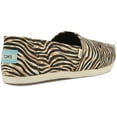 thumbnail image 3 of Toms Alpargata Women's Lightweight Canvas Slip On Trainers In Zebra Size 5.5, 3 of 6