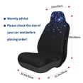 thumbnail image 3 of Balery Black Blue Glitter Sparkles Funda de Asiento para Auto con Diseño - Cubierta Frontal Suave y Transpirable con Protector Antideslizante- 1 Unidad, 3 of 5