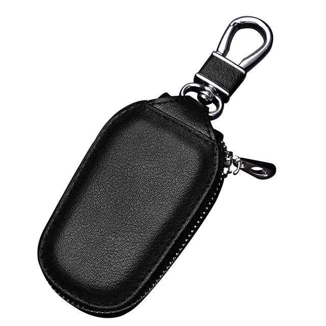 Soporte para llavero de coche, versátil, de gran capacidad, para colgar en la cintura, duradero, funda para llave de coche para el hogar, hombres, oficina, negro