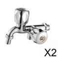thumbnail image 1 of Grifo para lavadora,Grifo de agua para lavadora Grifo para fregadero de cocina,Grifo de agua para jardín Grifo para lavabo Grifo de agua,Grifo de agua con doble caño y doble manija,Grifo de, 1 of 8