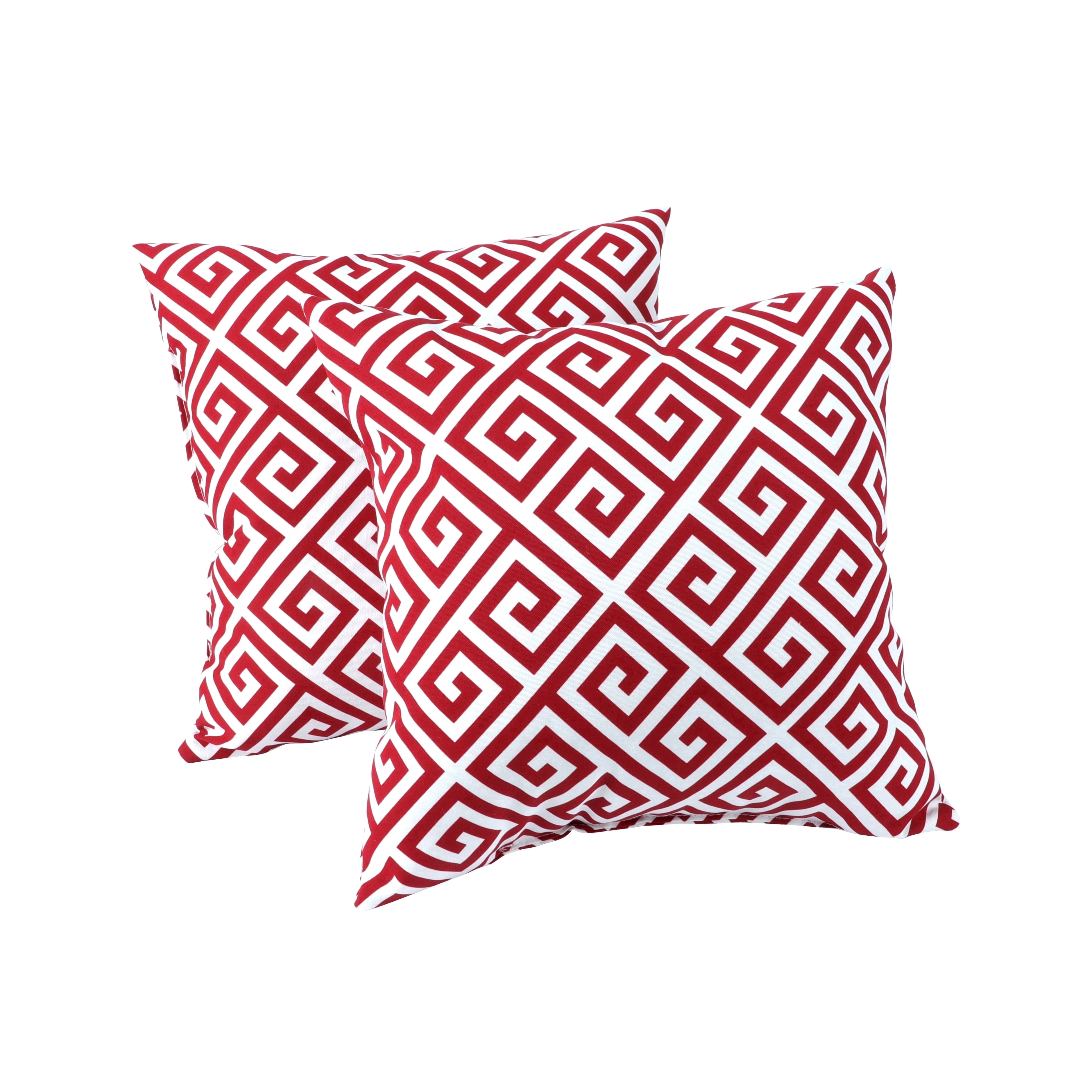 2 Pack Outdoor Throw Pillows, Waterproof & Fade-Resistant Patio Cushions, 18x18 Inch Decorative Outdoor Pillows for Garden, Porch, Balcony & Poolside Furniture