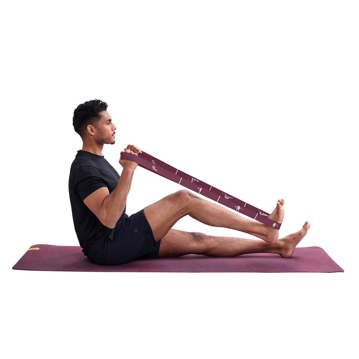 Lole Prima Yoga Mat 24 x 71 with 2 in 1 Strap and Resistance Band Walmart