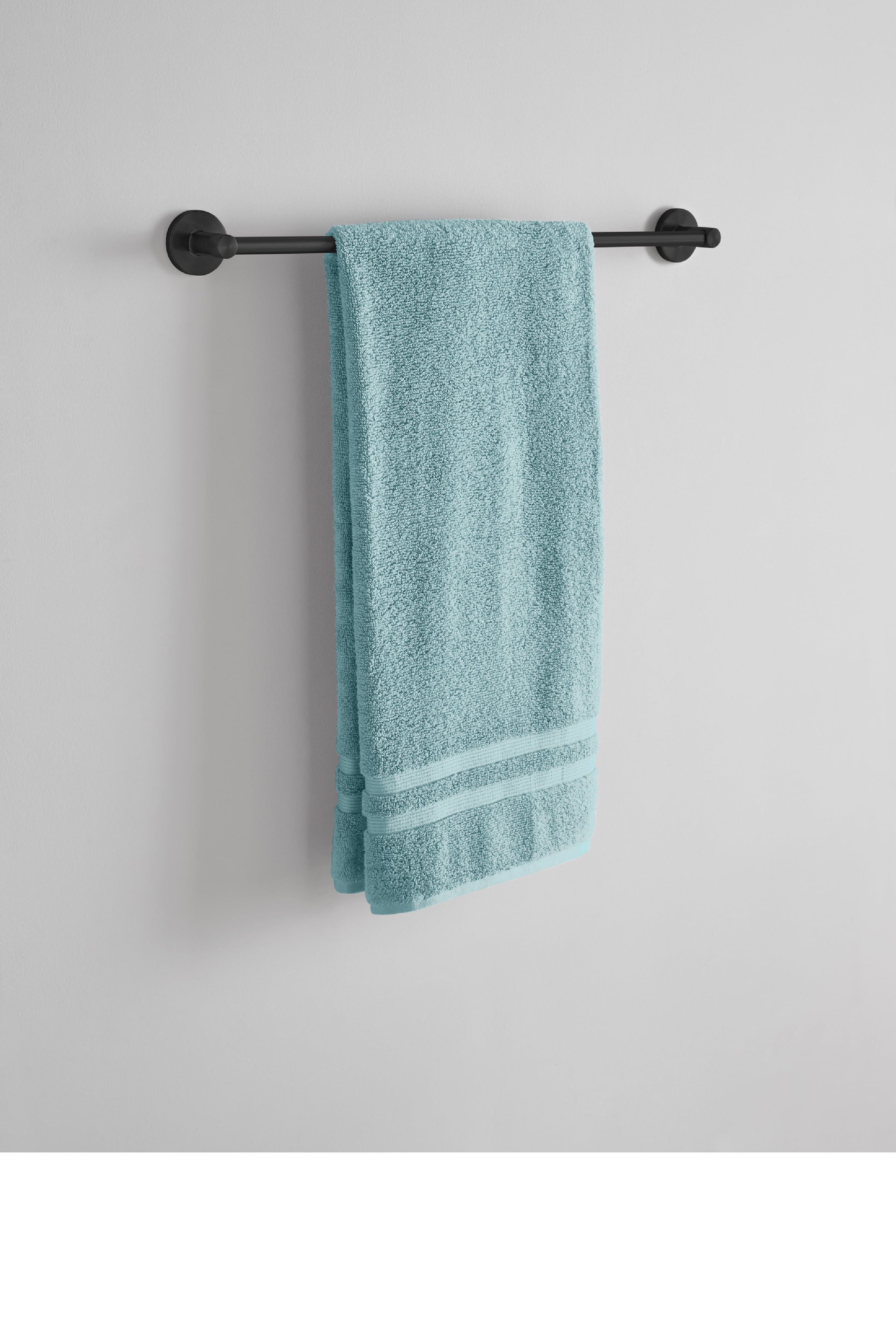 Mainstays Modern Round 24" Towel Bar in Matte Black