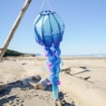 thumbnail image 6 of In the Breeze 5250 — 40-inch Blue Jellyfish 3D Windsock — Fully Printed Windsock with Inflatable Head and Free-Flowing Tentacles, 6 of 6