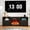 Black-Fireplace, variant on LUCKYELF Modern TV Stand for TVs up to 80", Entertainment Center with Storage, Media TV Console Table for Living Room, Bedroom, Black Color