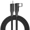 thumbnail image 2 of UYGDUY-VR Link Cable USB-C to USB-C, 16.4 ft (5m) Black Nylon Braided, 90° Type-C Connector \u2013 5Gbps Data Transfer & 60W Charging \u2013 Compatible with Meta Quest 3S/3/2/Pro, Pico 4 Ultra/4, PC, 2 of 3