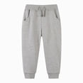 thumbnail image 4 of Gibobby Boys Pants Toddler Baby Boys Elastic Waist Casual Pants 2T 3T 4T 5T 6T 7T 8T Solid Color Trousers Winter Fall Outfits Little Boys Winter Pants(4-5 Years,Light Gray), 4 of 4