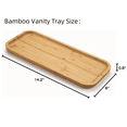 thumbnail image 3 of Bamboo Vanity Tray,Bathroom Tray for Counter,Bathroom,Toilet Tank Tray, Perfume Tray,14.2L x 5.9W x 0.8H inch, 3 of 8